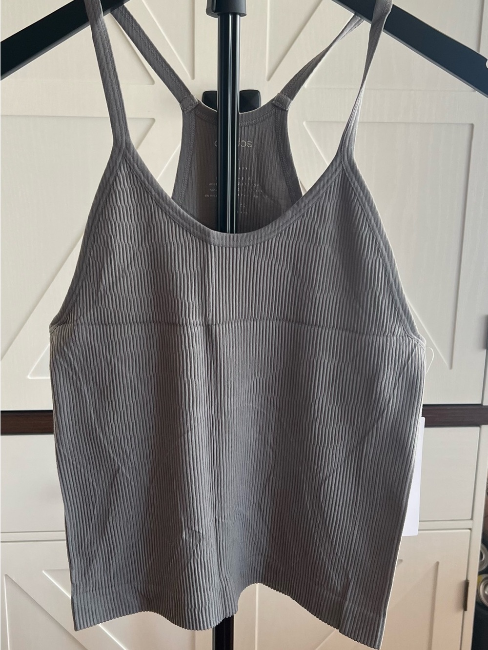 Women’s Cropped Ribbed Halter Tank Top -